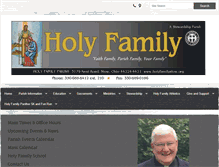 Tablet Screenshot of holyfamilystow.org